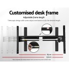 Electric Standing Desk Walnut 120cm Motorised Adjustable Sit Stand Desks Black Electric Standing Desk Walnut 120cm Motorised Adjustable Sit Stand Desks Black