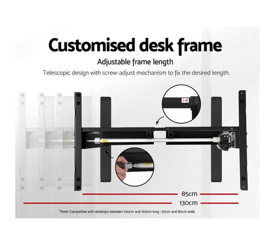Electric Standing Desk Walnut 120cm Motorised Adjustable Sit Stand Desks Black Electric Standing Desk Walnut 120cm Motorised Adjustable Sit Stand Desks Black