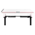 Electric Standing Desk White 120cm Motorised Adjustable Sit Stand Desks Black Electric Standing Desk White 120cm Motorised Adjustable Sit Stand Desks Black
