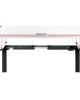 Electric Standing Desk White 120cm Motorised Adjustable Sit Stand Desks Black