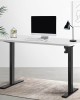 Electric Standing Desk White 120cm Motorised Adjustable Sit Stand Desks Black