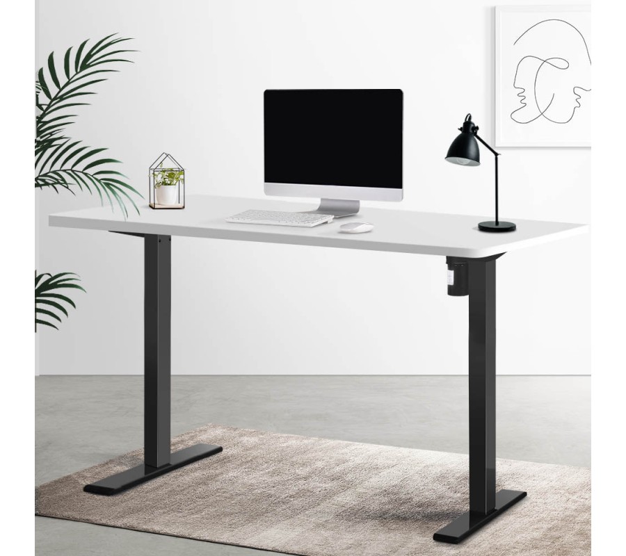 Electric Standing Desk White 120cm Motorised Adjustable Sit Stand Desks Black Electric Standing Desk White 120cm Motorised Adjustable Sit Stand Desks Black