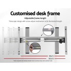 Electric Standing Desk Black 120cm Motorised Adjustable Sit Stand Desks Grey Electric Standing Desk Black 120cm Motorised Adjustable Sit Stand Desks Grey