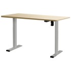 Electric Standing Desk Oak 120cm Motorised Adjustable Sit Stand Desks Grey Electric Standing Desk Oak 120cm Motorised Adjustable Sit Stand Desks Grey