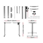 Electric Standing Desk Oak 120cm Motorised Adjustable Sit Stand Desks Grey Electric Standing Desk Oak 120cm Motorised Adjustable Sit Stand Desks Grey