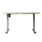 Electric Standing Desk Oak 120cm Motorised Adjustable Sit Stand Desks Grey Electric Standing Desk Oak 120cm Motorised Adjustable Sit Stand Desks Grey