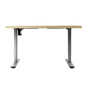 Electric Standing Desk Oak 120cm Motorised Adjustable Sit Stand Desks Grey