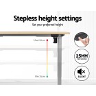 Electric Standing Desk Oak 120cm Motorised Adjustable Sit Stand Desks Grey Electric Standing Desk Oak 120cm Motorised Adjustable Sit Stand Desks Grey