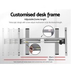 Electric Standing Desk Oak 120cm Motorised Adjustable Sit Stand Desks Grey Electric Standing Desk Oak 120cm Motorised Adjustable Sit Stand Desks Grey