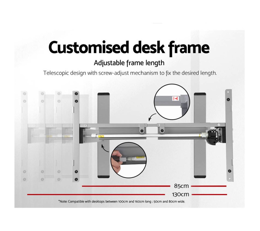 Electric Standing Desk Oak 120cm Motorised Adjustable Sit Stand Desks Grey Electric Standing Desk Oak 120cm Motorised Adjustable Sit Stand Desks Grey