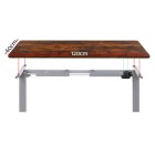 Electric Standing Desk Brown 120cm Motorised Adjustable Sit Stand Desks Grey Electric Standing Desk Brown 120cm Motorised Adjustable Sit Stand Desks Grey
