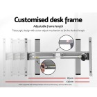 Electric Standing Desk Brown 120cm Motorised Adjustable Sit Stand Desks Grey Electric Standing Desk Brown 120cm Motorised Adjustable Sit Stand Desks Grey