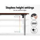 Electric Standing Desk Walnut 120cm Motorised Adjustable Sit Stand Desks Grey Electric Standing Desk Walnut 120cm Motorised Adjustable Sit Stand Desks Grey