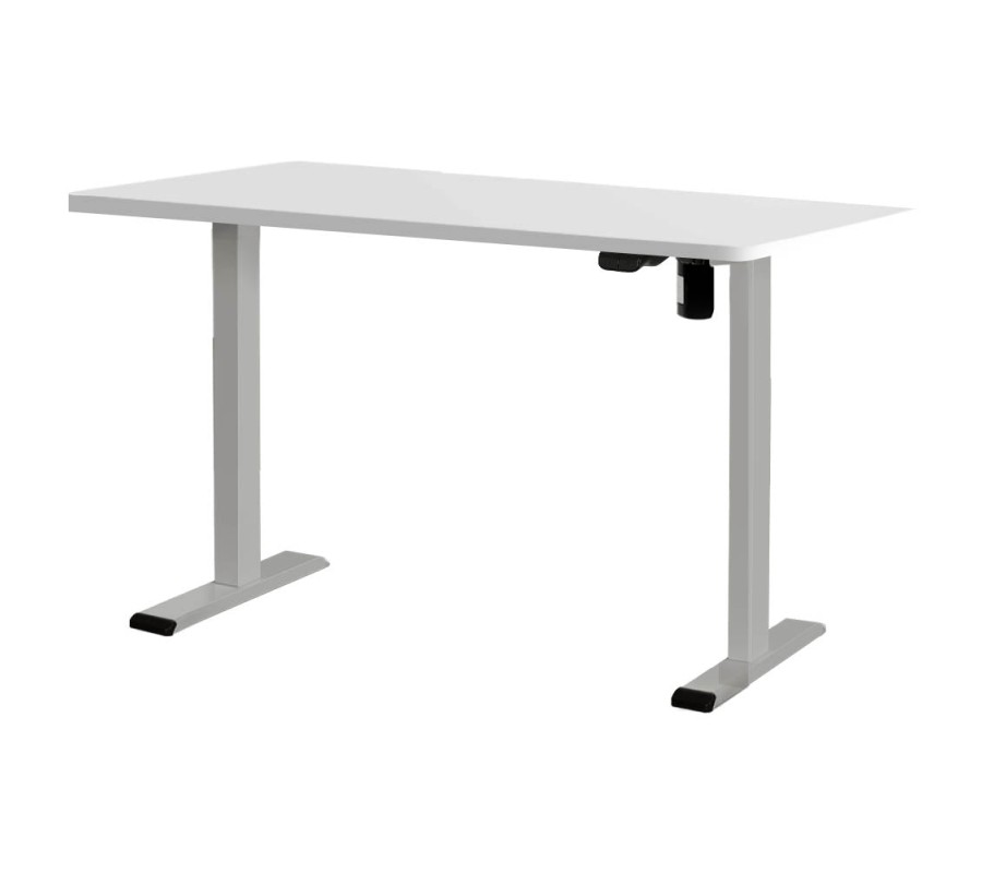 Electric Standing Desk White 120cm Motorised Adjustable Sit Stand Desks Grey Electric Standing Desk White 120cm Motorised Adjustable Sit Stand Desks Grey