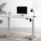 Electric Standing Desk White 120cm Motorised Adjustable Sit Stand Desks Grey Electric Standing Desk White 120cm Motorised Adjustable Sit Stand Desks Grey