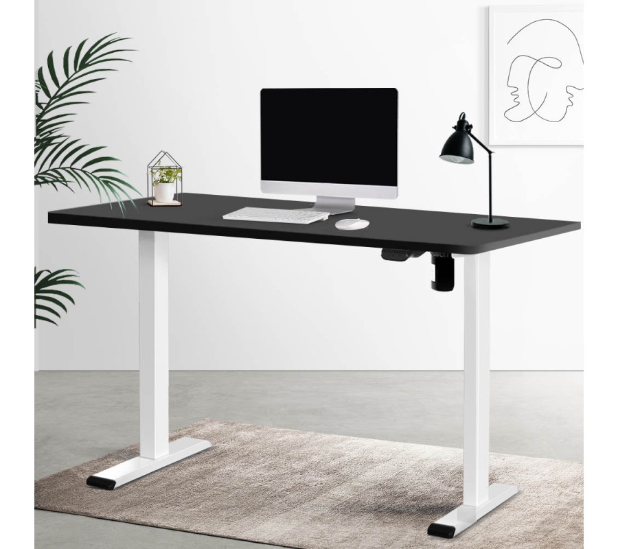 Electric Standing Desk Black 120cm Motorised Adjustable Sit Stand Desks White Electric Standing Desk Black 120cm Motorised Adjustable Sit Stand Desks White