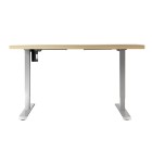 Electric Standing Desk 120cm Motorised Adjustable Sit Stand Desks White Oak Electric Standing Desk 120cm Motorised Adjustable Sit Stand Desks White Oak