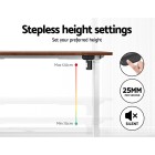 Electric Standing Desk Brown 120cm Motorised Adjustable Sit Stand Desks White Electric Standing Desk Brown 120cm Motorised Adjustable Sit Stand Desks White