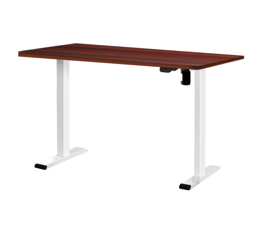 Electric Standing Desk Walnut 120cm Motorised Adjustable Sit Stand Desks White Electric Standing Desk Walnut 120cm Motorised Adjustable Sit Stand Desks White