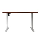 Electric Standing Desk Walnut 120cm Motorised Adjustable Sit Stand Desks White Electric Standing Desk Walnut 120cm Motorised Adjustable Sit Stand Desks White