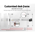 Electric Standing Desk Walnut 120cm Motorised Adjustable Sit Stand Desks White Electric Standing Desk Walnut 120cm Motorised Adjustable Sit Stand Desks White