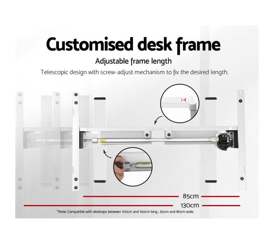 Electric Standing Desk Walnut 120cm Motorised Adjustable Sit Stand Desks White Electric Standing Desk Walnut 120cm Motorised Adjustable Sit Stand Desks White