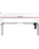 Electric Standing Desk White 120cm Motorised Adjustable Sit Stand Desks White