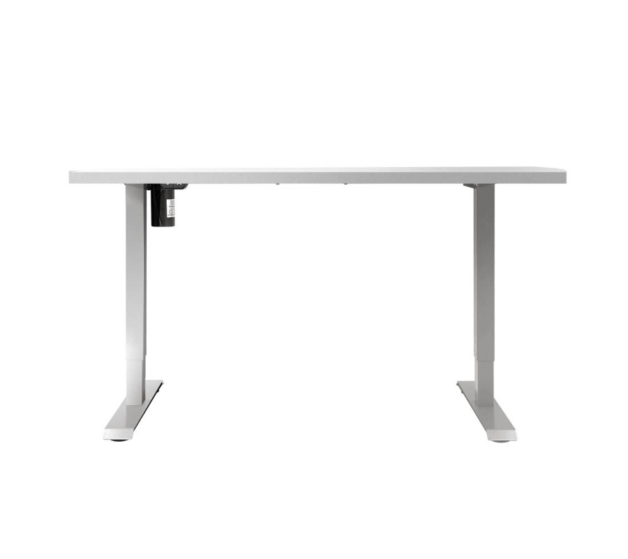 Electric Standing Desk White 120cm Motorised Adjustable Sit Stand Desks White Electric Standing Desk White 120cm Motorised Adjustable Sit Stand Desks White