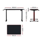 Electric Standing Desk Gaming Desks Sit Stand Table RGB Light Home Office Electric Standing Desk Gaming Desks Sit Stand Table RGB Light Home Office