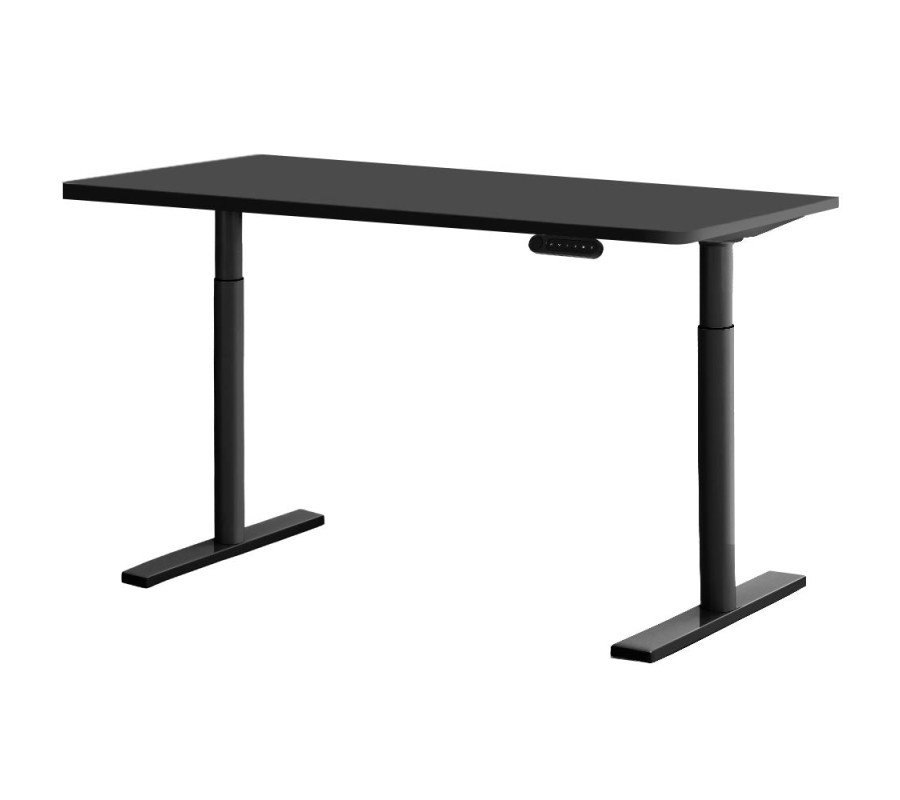 Electric Standing Desk 120cm Height Adjustable Sit Stand Desks Table Black Electric Standing Desk 120cm Height Adjustable Sit Stand Desks Table Black