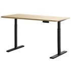 Electric Standing Desk 120cm Motorised Adjustable Sit Stand Desks Black Oak Electric Standing Desk 120cm Motorised Adjustable Sit Stand Desks Black Oak