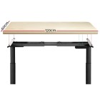 Electric Standing Desk 120cm Motorised Adjustable Sit Stand Desks Black Oak Electric Standing Desk 120cm Motorised Adjustable Sit Stand Desks Black Oak