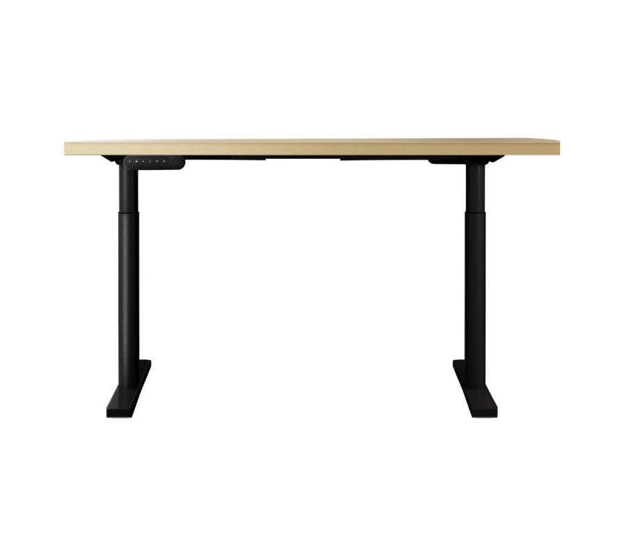 Electric Standing Desk 120cm Motorised Adjustable Sit Stand Desks Black Oak Electric Standing Desk 120cm Motorised Adjustable Sit Stand Desks Black Oak