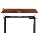 Electric Standing Desk 120cm Motorised Adjustable Sit Stand Desks Black Brown Electric Standing Desk 120cm Motorised Adjustable Sit Stand Desks Black Brown