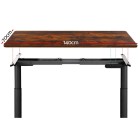 Electric Standing Desk 140cm Adjustable Sit Stand Desks Black Brown 140cm Electric Standing Desk 140cm Adjustable Sit Stand Desks Black Brown 140cm