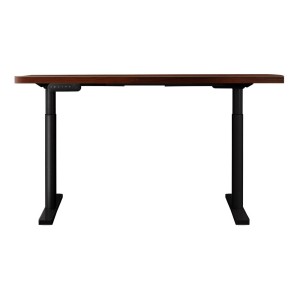 Electric Standing Desk 140cm Adjustable Sit Stand Desks Black Walnut 140cm