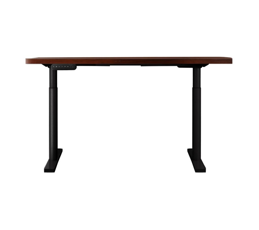 Electric Standing Desk 140cm Adjustable Sit Stand Desks Black Walnut 140cm Electric Standing Desk 140cm Adjustable Sit Stand Desks Black Walnut 140cm