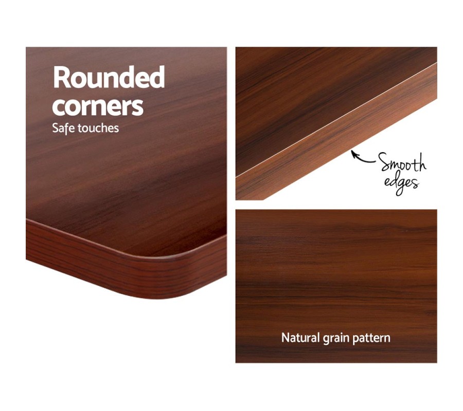 Electric Standing Desk 140cm Adjustable Sit Stand Desks Black Walnut 140cm Electric Standing Desk 140cm Adjustable Sit Stand Desks Black Walnut 140cm