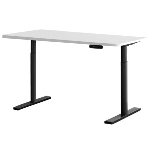 Electric Standing Desk 120cm Motorised Adjustable Sit Stand Desks Black White