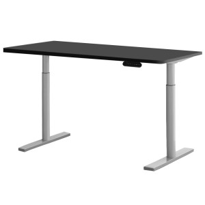 Electric Standing Desk 120cm Motorised Adjustable Sit Stand Desks Grey Black