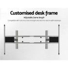 Electric Standing Desk 140cm Height Adjustable Sit Stand Desks Grey Black 140cm Electric Standing Desk 140cm Height Adjustable Sit Stand Desks Grey Black 140cm
