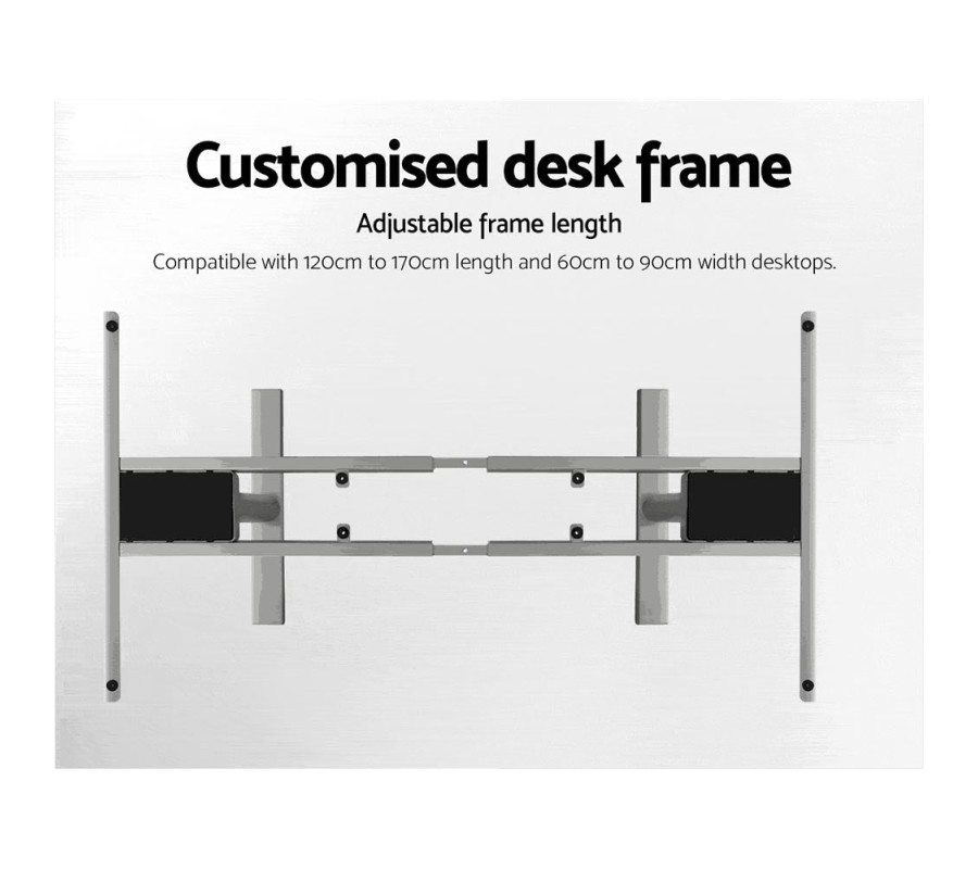 Electric Standing Desk 140cm Height Adjustable Sit Stand Desks Grey Black 140cm Electric Standing Desk 140cm Height Adjustable Sit Stand Desks Grey Black 140cm