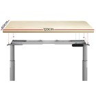 Electric Standing Desk 120cm Motorised Adjustable Sit Stand Desks Grey Oak Electric Standing Desk 120cm Motorised Adjustable Sit Stand Desks Grey Oak