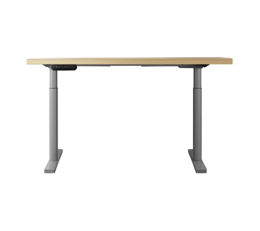 Electric Standing Desk 120cm Motorised Adjustable Sit Stand Desks Grey Oak Electric Standing Desk 120cm Motorised Adjustable Sit Stand Desks Grey Oak