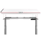 Electric Standing Desk 120cm Motorised Adjustable Sit Stand Desks Grey White Electric Standing Desk 120cm Motorised Adjustable Sit Stand Desks Grey White