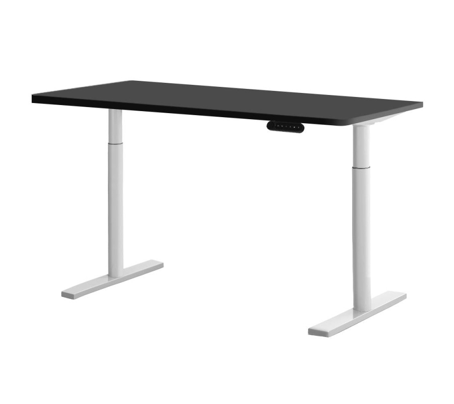 Electric Standing Desk 120cm Height Adjustable Sit Stand Desks White Black