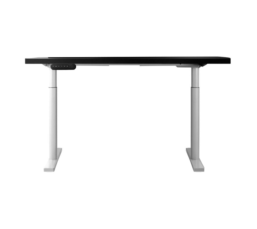 Electric Standing Desk 120cm Height Adjustable Sit Stand Desks White Black