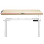 Electric Standing Desk 120cm Height Adjustable Sit Stand Desks White Oak Electric Standing Desk 120cm Height Adjustable Sit Stand Desks White Oak