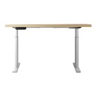 Electric Standing Desk 120cm Height Adjustable Sit Stand Desks White Oak Electric Standing Desk 120cm Height Adjustable Sit Stand Desks White Oak
