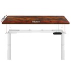Electric Standing Desk 140cm Adjustable Sit Stand Desks White Brown 140cm Electric Standing Desk 140cm Adjustable Sit Stand Desks White Brown 140cm